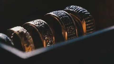 Rings close up Video stock 76951200
