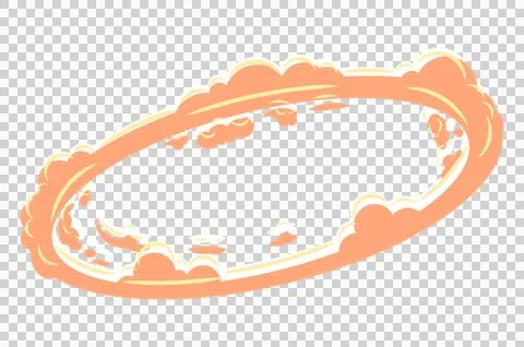 Rings clouds formation Stock Illustration