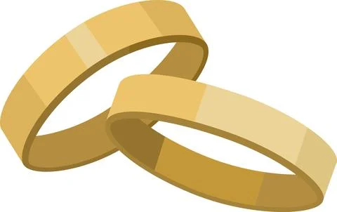 Rings Couple Wedding Vector Stock Illustration
