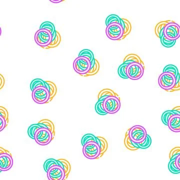 Rings cut onion slice vector seamless pattern Stock Illustration