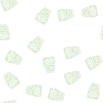 Rings delicious onion glyph vector seamless pattern Stock Illustration