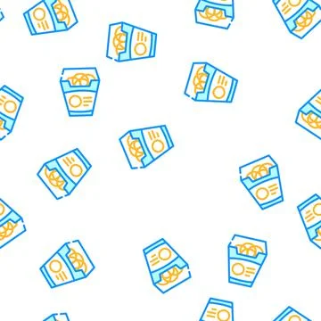 Rings delicious onion vector seamless pattern Stock Illustration