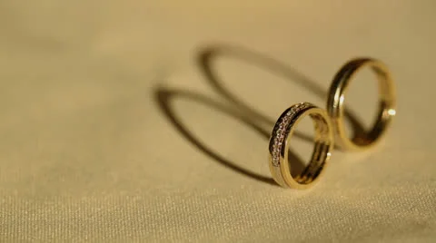 Rings Drops Shadow Stock Footage 24949144