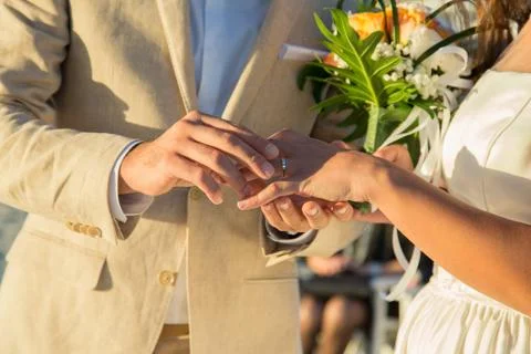 Rings exchange Stock Photos