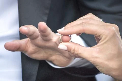 Rings exchange Stock Photos