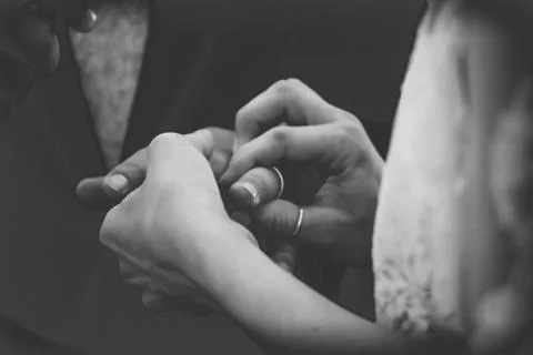 Rings exchange Stock Photos