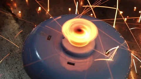 Rings of Fire Sparks MAC Stock Footage 74725824