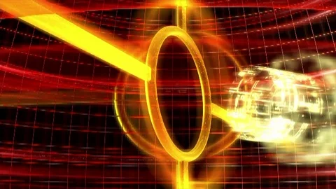 Rings hot abstract motion Stock Footage 91022477