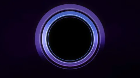 Rings light neon in space Stock Illustration