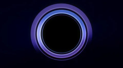 Rings light neon in space Stock Illustration