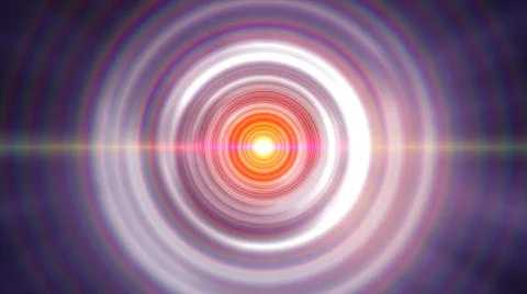 Rings light ray Orb neon ray light Stock Illustration