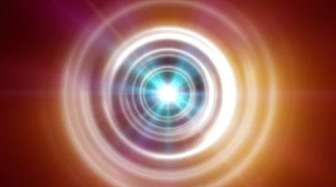 Rings light ray Orb neon ray light Stock Illustration