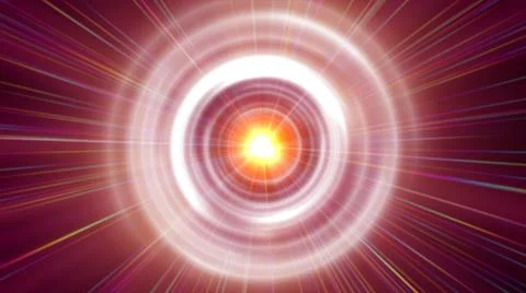 Rings light ray Orb neon ray light Stock Illustration