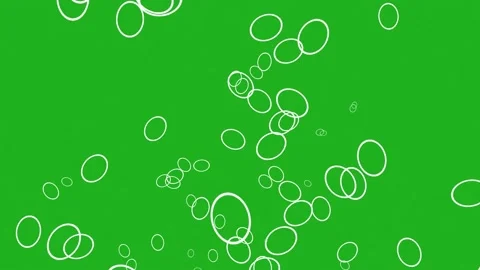 Rings moving up motion graphics with green screen background Stock Footage 232477553