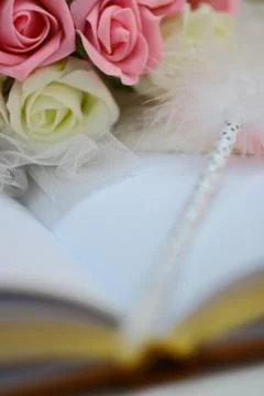 Rings on notebook Stock Photos