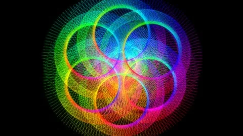 Rings of Plasma Loop HD 720 Video stock 10570051