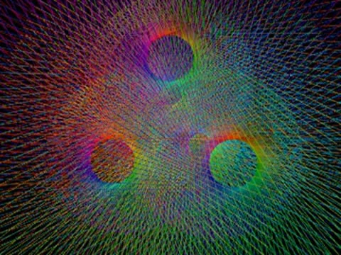 Rings of Plasma Loop VGA Video stock 10570234