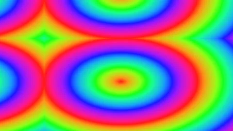 Rings of Rainbows Strong Visual Bright Pattern Stock-Footage 139713795