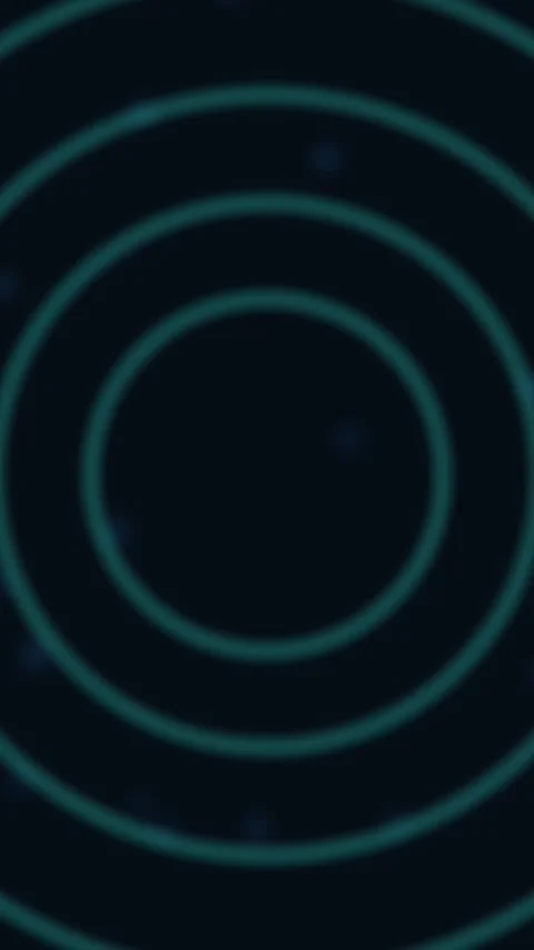 Rings ripple, dots pulse, gradients swirl in abstract motion Stock Footage 329292541