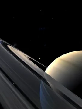 Rings of Saturn Stock Illustration