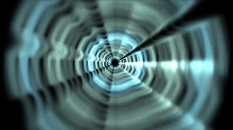 Rings of Space -Time Tunnel Stock Footage 38002776