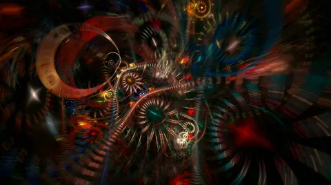 Rings, spirals and spheres 1 Stock Footage
