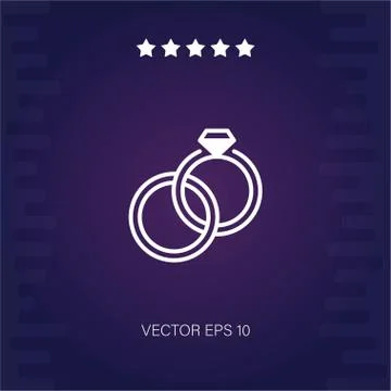 Rings vector icon Stock Illustration