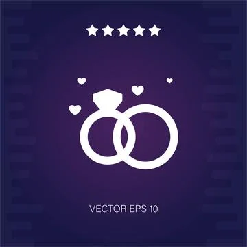 Rings vector icon Stock Illustration