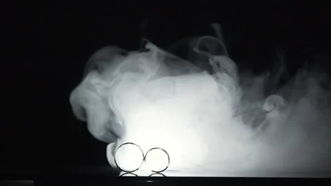 Rings_smoke_slowmotion Video stock 158315827