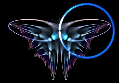 Ringtooth butterfly Stockillustratie