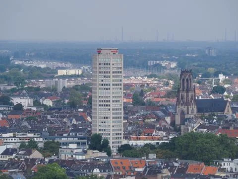 Ringturm skyscraper in Koeln, Germany Stock Photos
