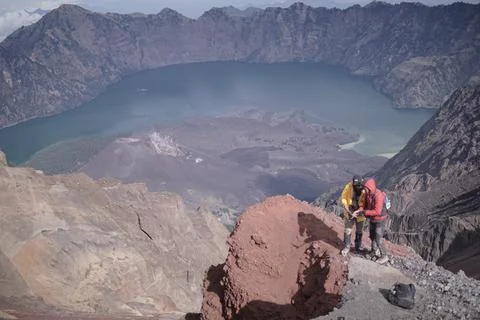 Rinjani Mountain Stock Photos