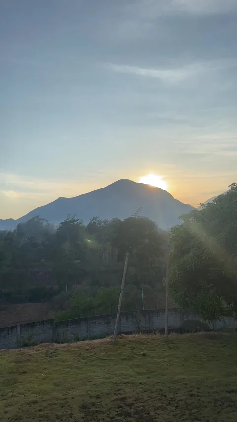 Rinjani mountain sunrise Stock Footage 277596384