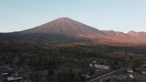 Rinjani mountain at sunrises Stock Footage 265532022