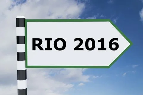 Rio 2016 concept 스톡 일러스트