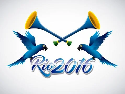 Rio 2016 design Illustrazione stock