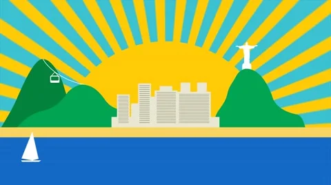 Rio  Animated Graphic Stock Footage 62553056