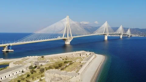 Rio-Antirion Bridge Stock Footage 115645452