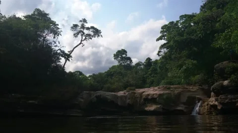 Rio Blanco Lower Fall Stock Footage 64291427