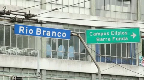 Rio Branco Avenue Stock Footage 12384622