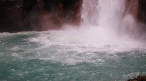 Rio celeste waterfall Video stock 49266581