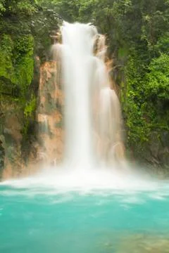 Rio Celeste waterfall Stock Photos
