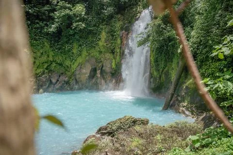 Rio Celeste Waterfall Stock Photos