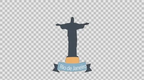Rio De Janeiro Animated Logo Stock Footage 56725129