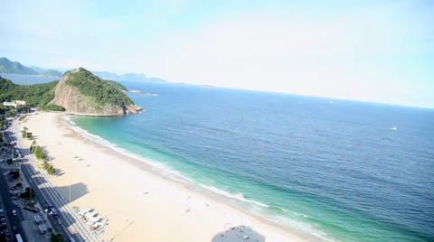 Rio de Janeiro beach view Stock Footage 33629749