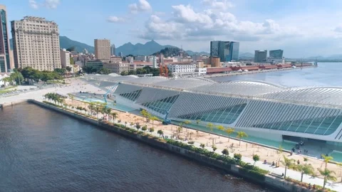 RIO DE JANEIRO, BRASIL - MAY, 2023: Drone aerial view of famous city centre Stock Footage 240557774