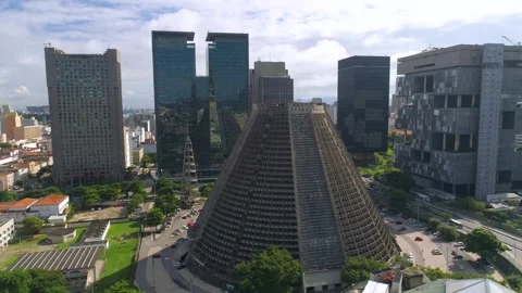 RIO DE JANEIRO, BRASIL - MAY, 2023: Aerial drone panorama view of famous Video stock 240561263