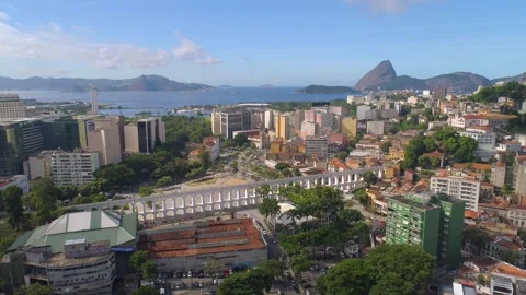 RIO DE JANEIRO, BRASIL - MAY, 2023: Aerial drone panorama view of famous 库存影片 240562222