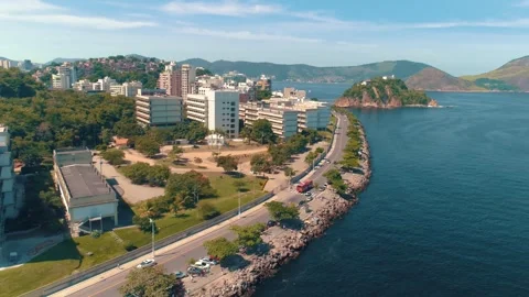 RIO DE JANEIRO, BRASIL - MAY, 2023: Drone aerial view of of a famous landmark 库存影片 240569548