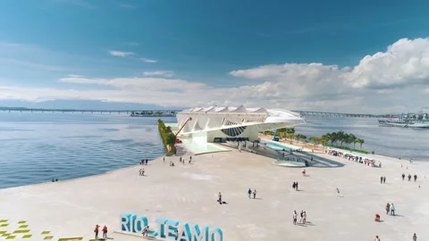 RIO DE JANEIRO, BRASIL - MAY, 2023: Drone aerial view of of Botafogo beach and Stock-Footage 240582105